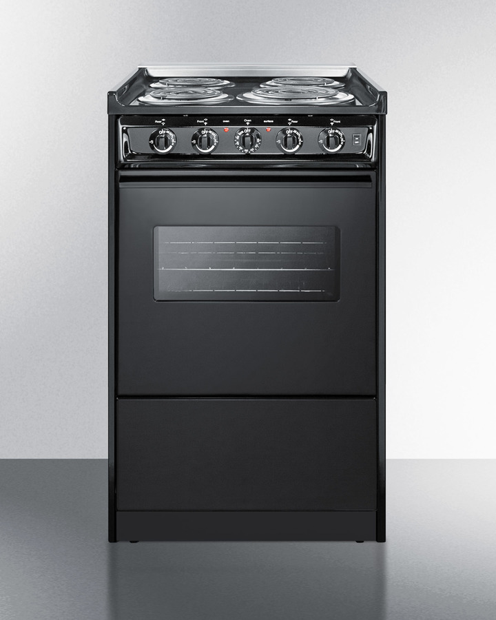 20" Wide Electric Coil Range TEM110CRW