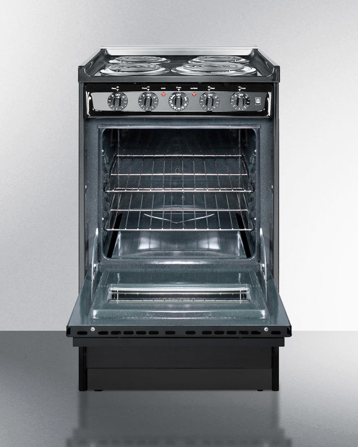 20" Wide Electric Coil Range TEM110CRW