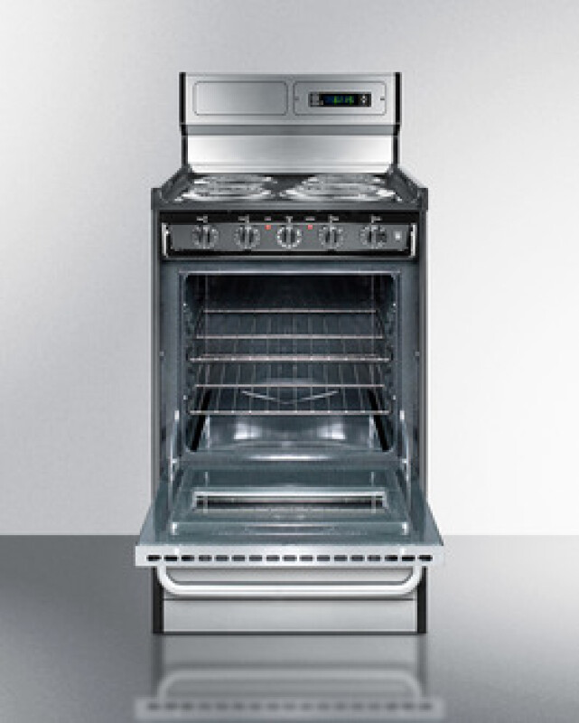 20" Wide Electric Coil Range TEM130BKWY