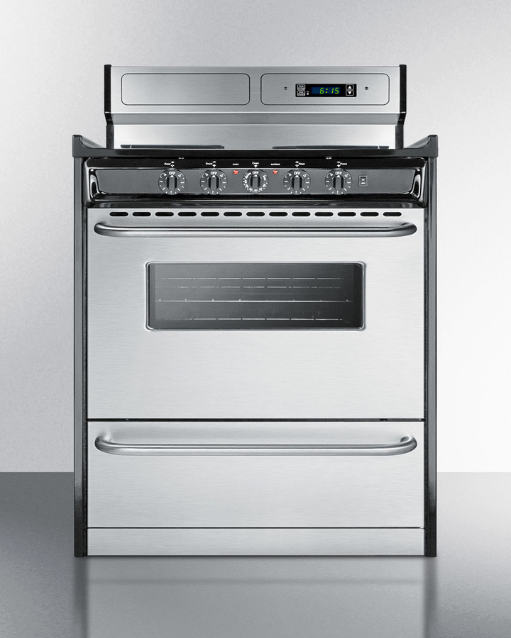 30" Wide Electric Coil Range TEM230BKWY