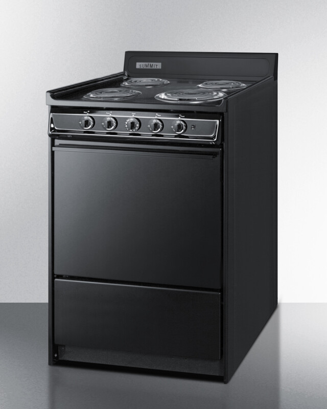 24" Wide Electric Coil Range TEM610C