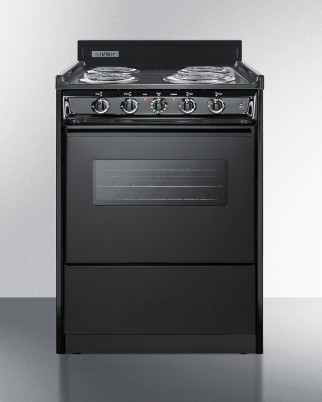 24" Wide Electric Coil Range TEM610CW