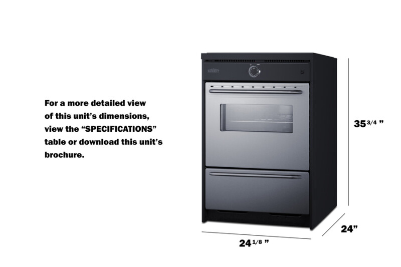 24" Wide Induction Range TEM665BW