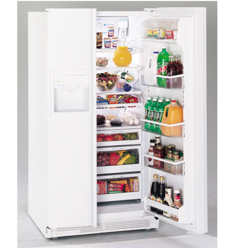 Performance 25.6 Cu. Ft. Contour Door Side-by-Side Refrigerator with Dispenser and Water by Culligan TFB26PPDWW