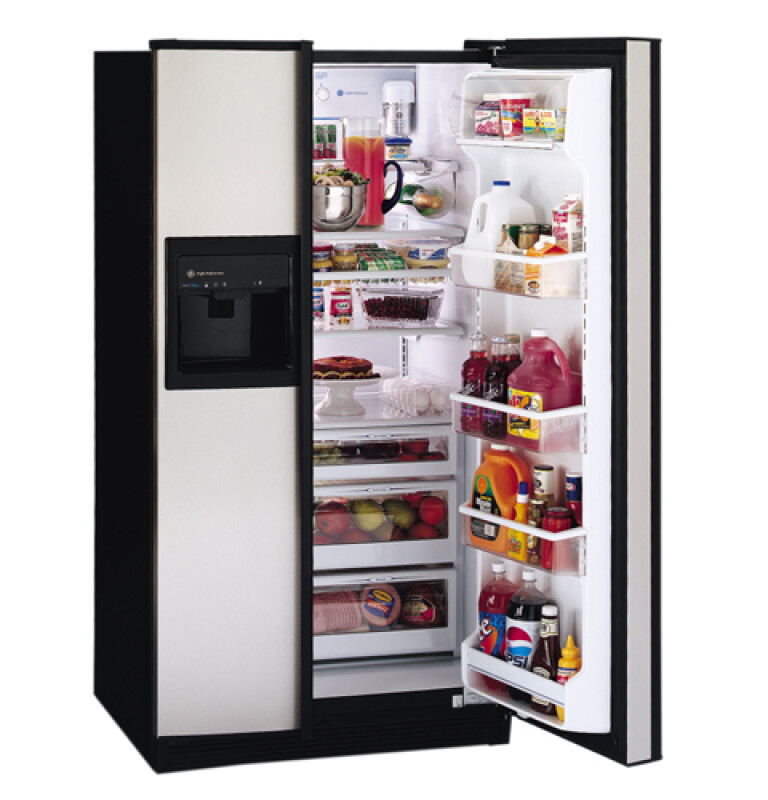 Performance 25.6 Cu. Ft. Contour Door Side-by-Side Refrigerator with Dispenser and Water by Culligan TFB26SPDBS