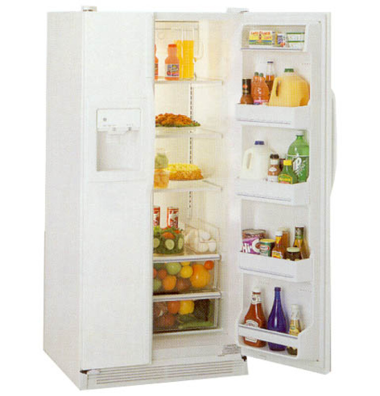 Side-by-Side, No Frost, 547 Liters (Freezer 182 Liters), Adjustable Glass Shelves TFG20JRBWW