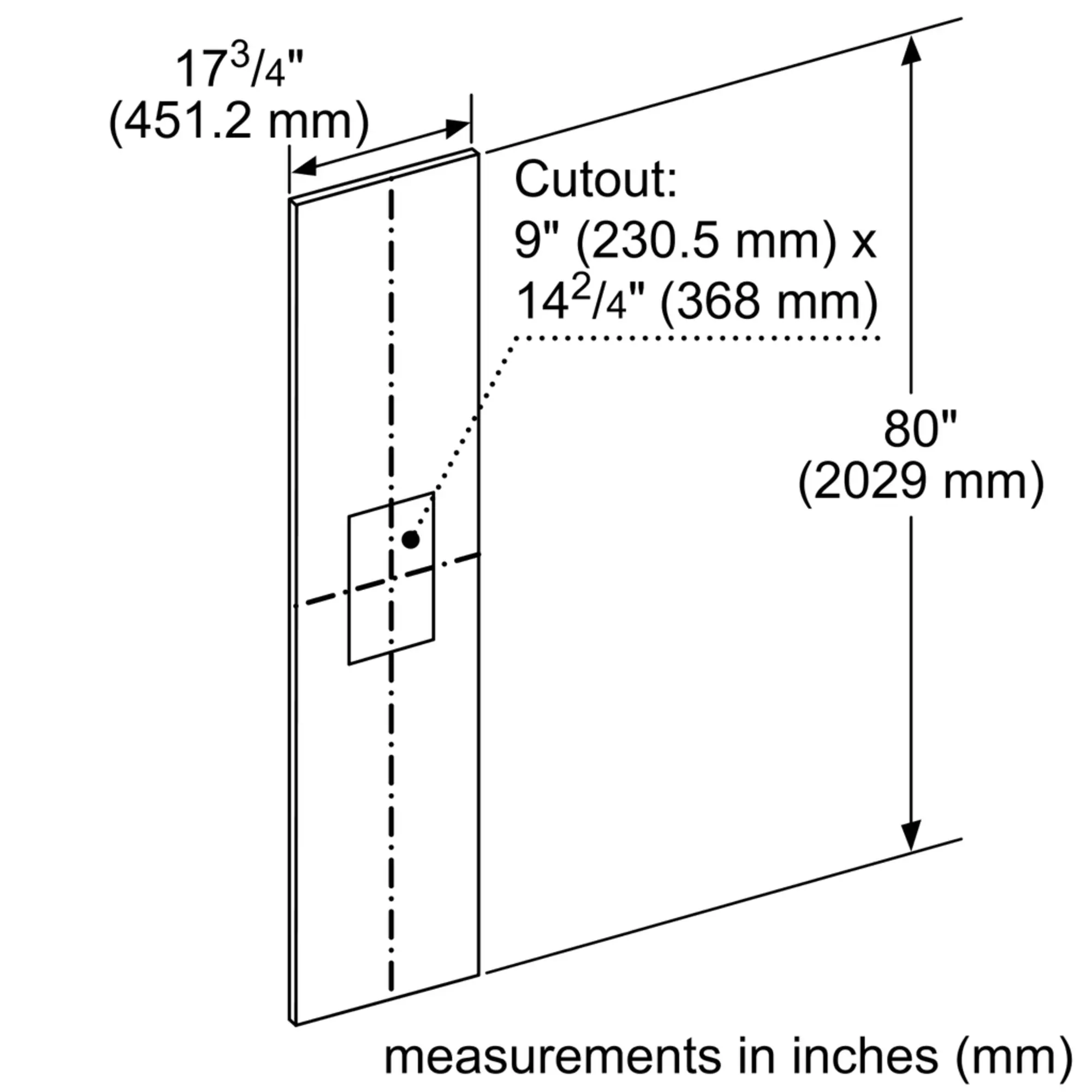 Door Panel 202.9 X 45.1 Cm TFL18ID905