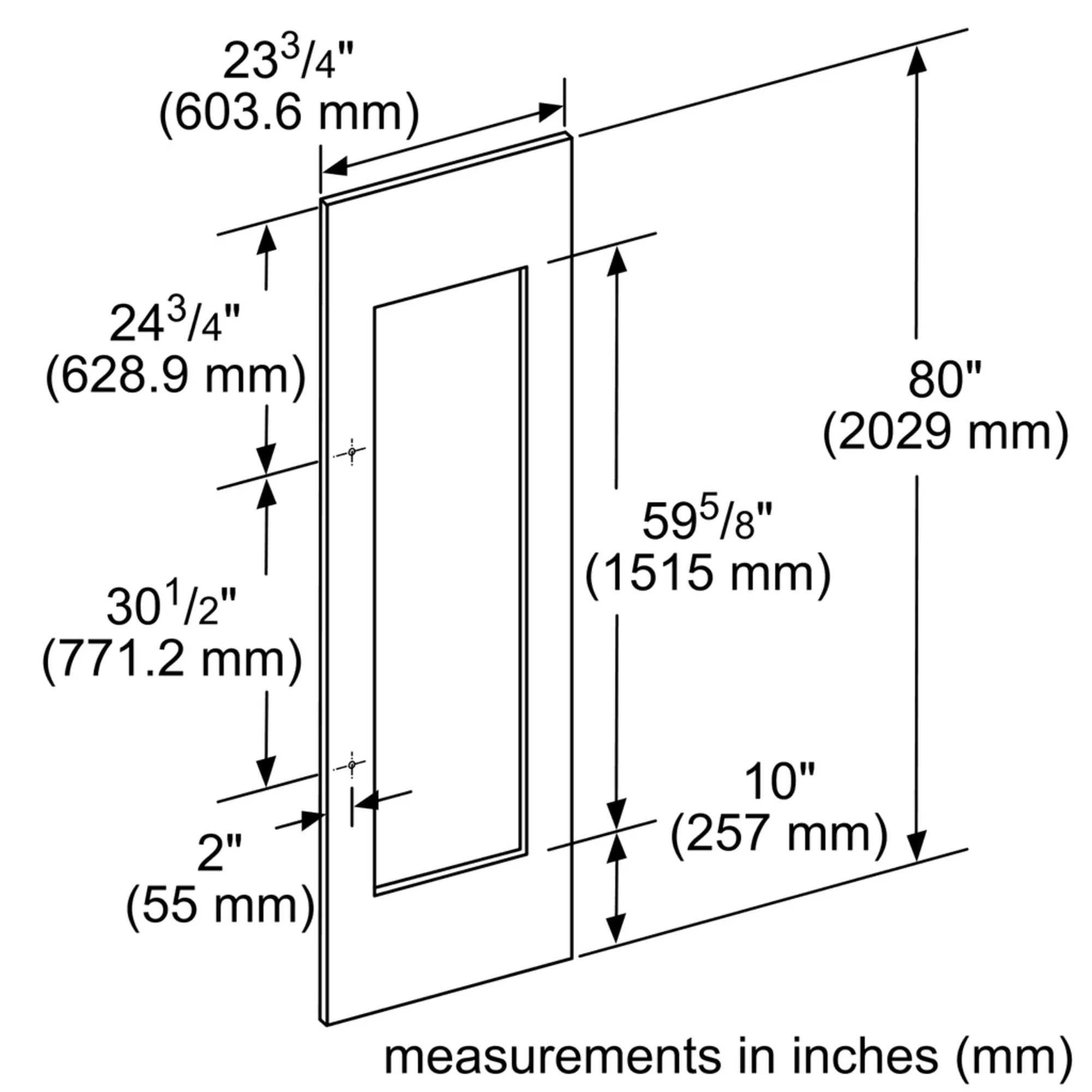 Door Panel 202.9 X 60.3 Cm TFL24IW800