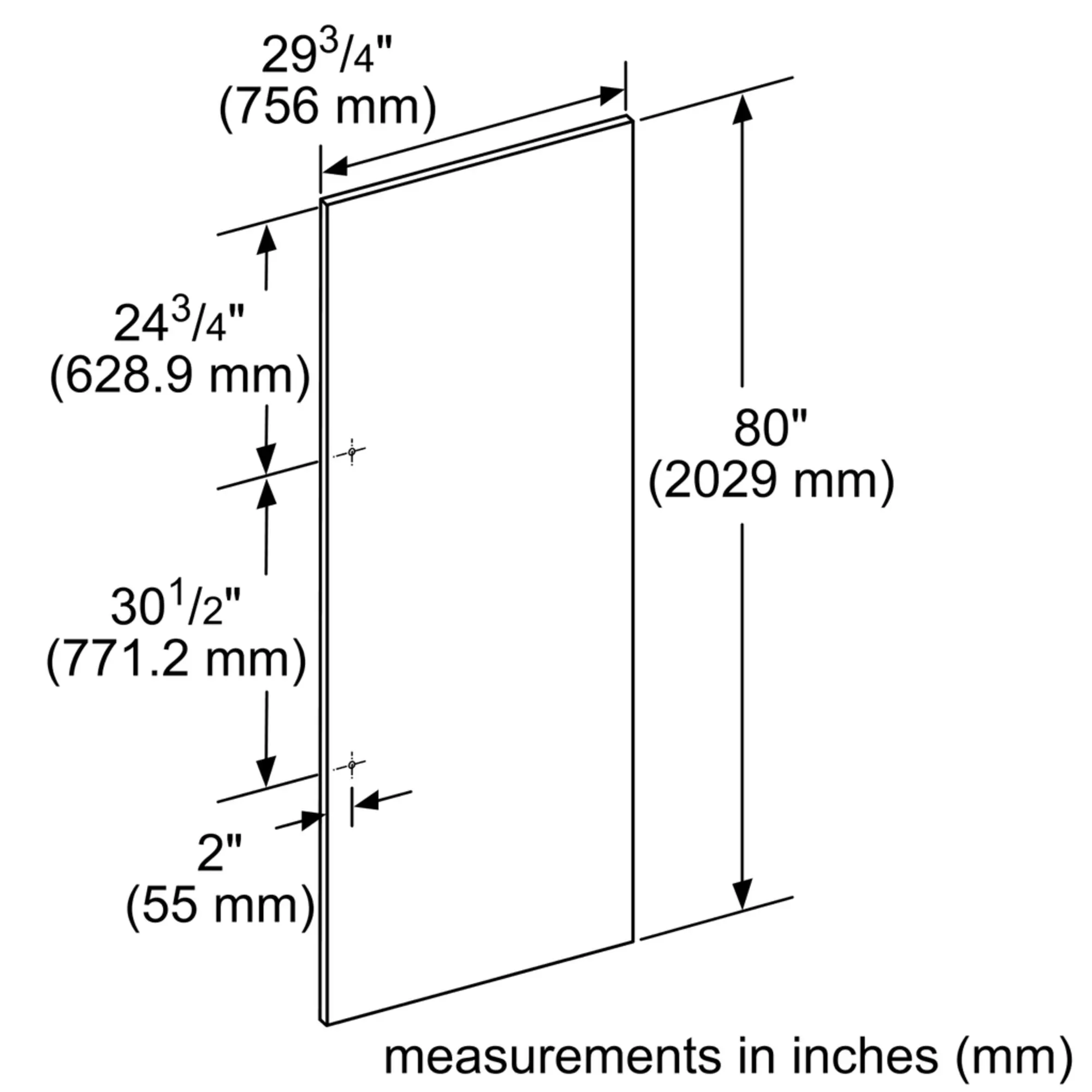 Door Panel 202.9 X 75.6 Cm TFL30IR800
