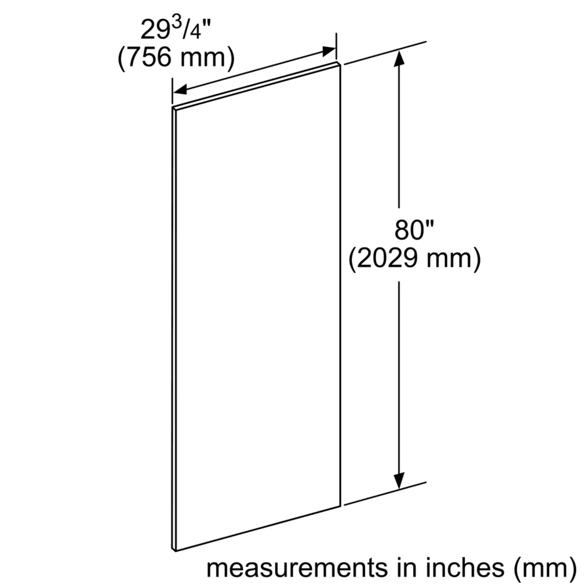 Door Panel 202.9 X 75.6 Cm TFL30IR905