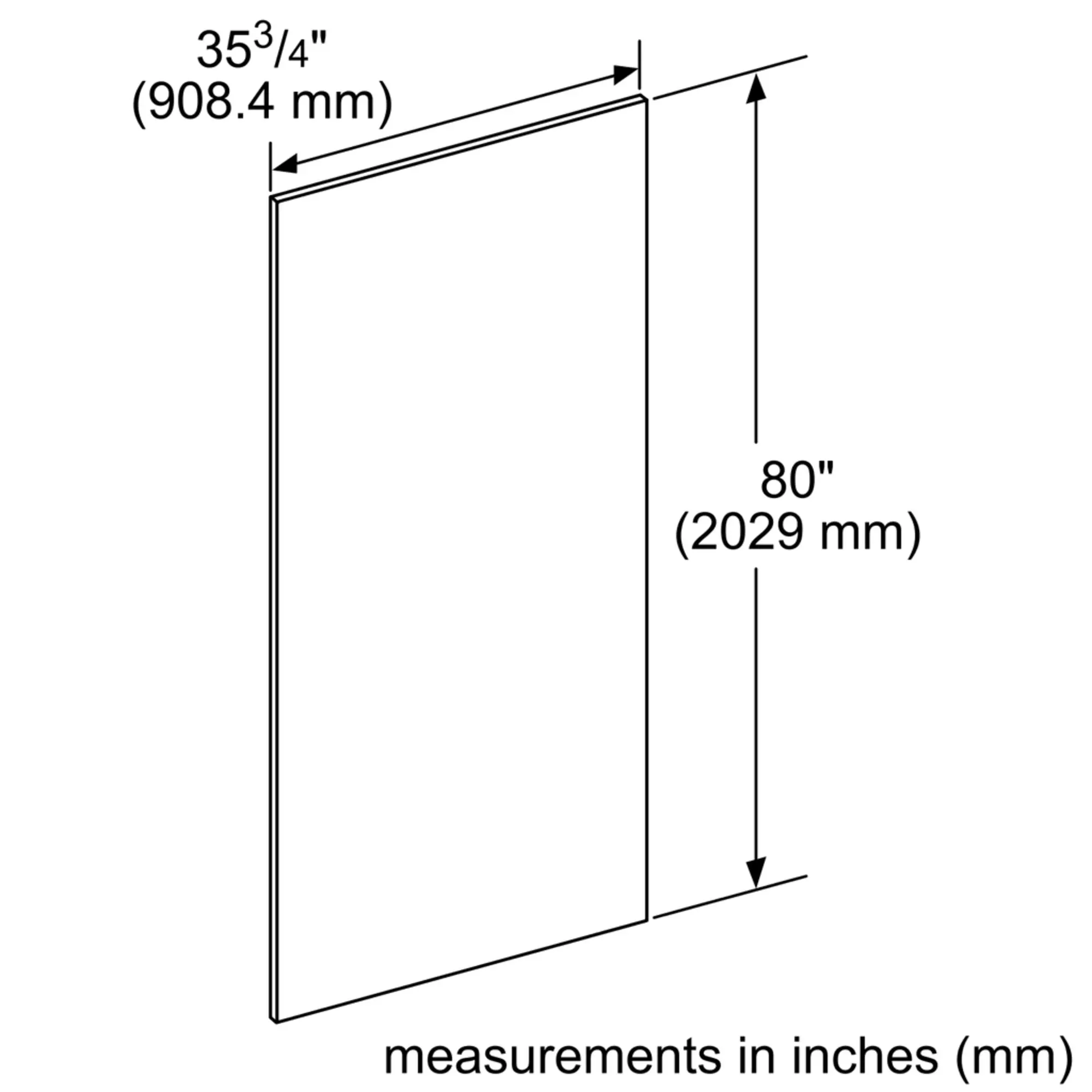 Door Panel 202.9 X 90.8 Cm TFL36IR905