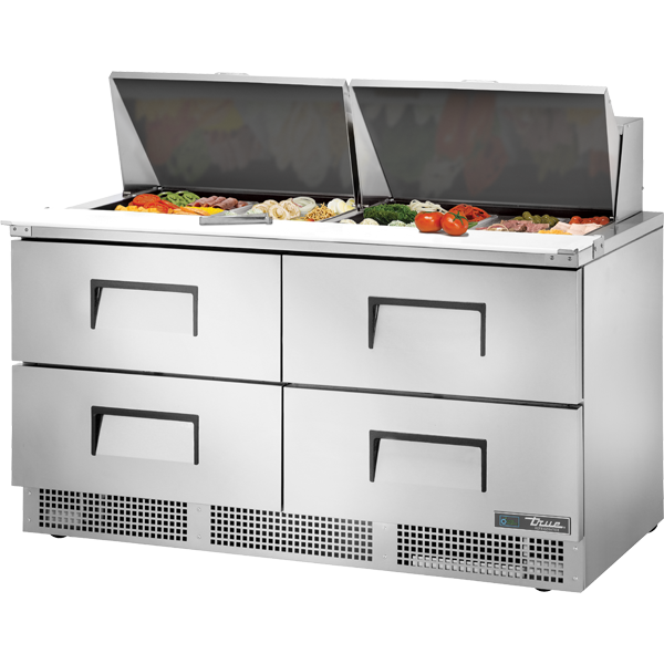 Drawered Food Prep Unit with Hydrocarbon Refrigerant TFP6424MD4HC