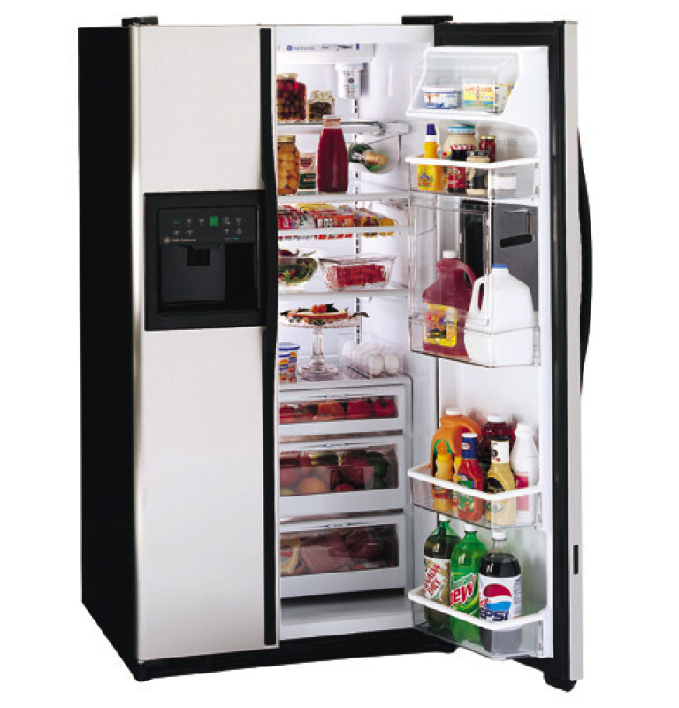 Performance 28.4 Cu. Ft. Side-by-Side Refrigerator with Refreshment Center, Electronic Monitor and Dispenser with Water by Culligan TFS28PBDBS