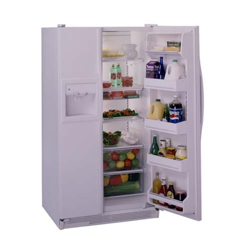 GE 25.2 Cu. Ft. Side-By-Side Refrigerator with Dispenser Almond TFX25ARBAA Picture 1