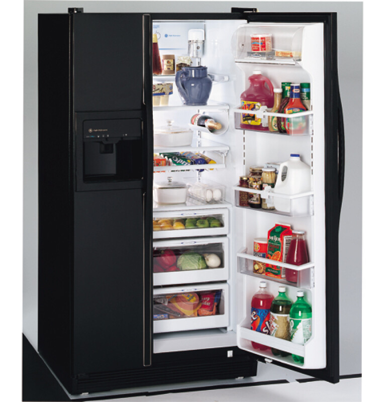 Performance 25.6 Cu. Ft. Side-by-Side Refrigerator with Dispenser and Water By Culligan TFX26PPDBB