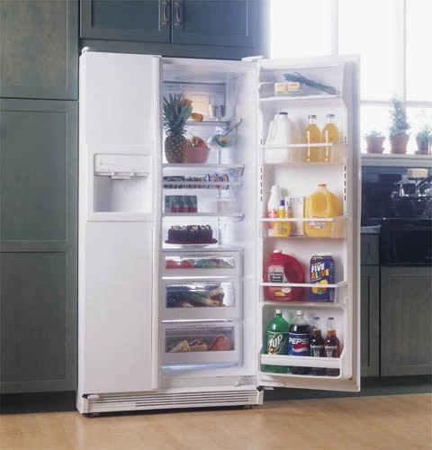 GE Profile Performance 25.6 Cu. Ft. Side-by-Side Refrigerator with Dispenser and Water By Culligan TFX26PPDWW