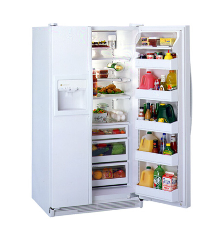 GE Profile Performance 26.6 Cu. Ft. Side-By-Side Refrigerator with Dispenser Almond TFX27PPBAA Picture 1
