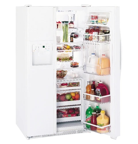 GE Profile Performance 30.0 Cu. Ft. Side-by-Side Refrigerator with Refreshment Center, Electronic Monitor and Dispenser with Water By Culligan TFX30PBDAA