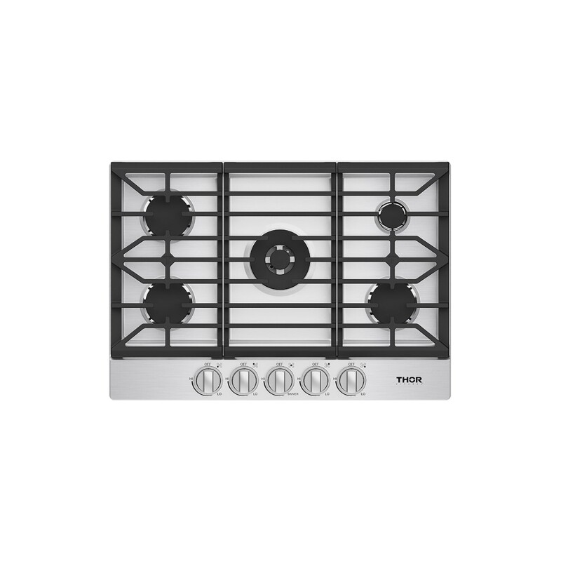 30 Inch Professional Gas Cooktop In Stainless Steel TGC30F