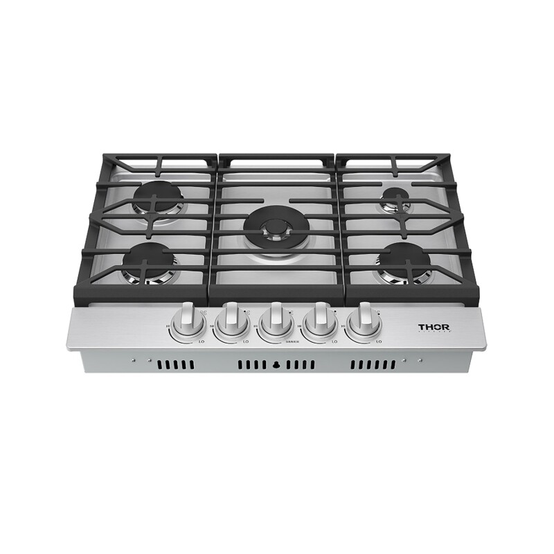 30 Inch Professional Gas Cooktop In Stainless Steel TGC30F