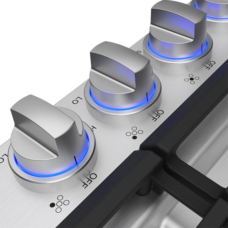30 Inch Professional Gas Cooktop In Stainless Steel TGC30F