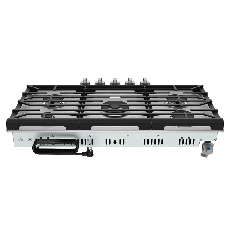 36 Inch Professional Gas Cooktop In Stainless Steel TGC36F