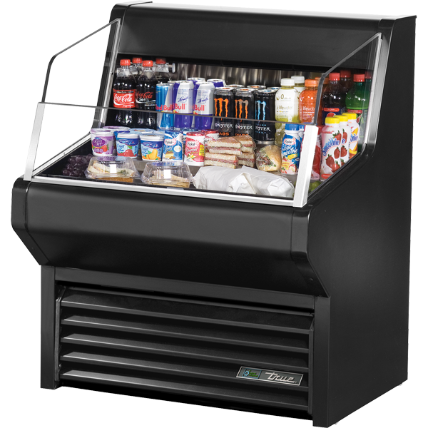 Horizontal Air Curtain Refrigerated Merchandiser with Hydrocarbon Refrigerant & LED Lighting. THAC36HCLD