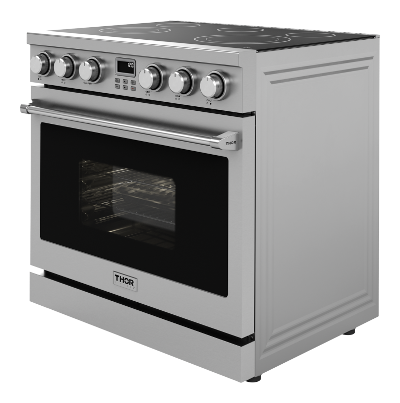 36 Inch Contemporary Professional Electric Range Thor Kitchen ARE36