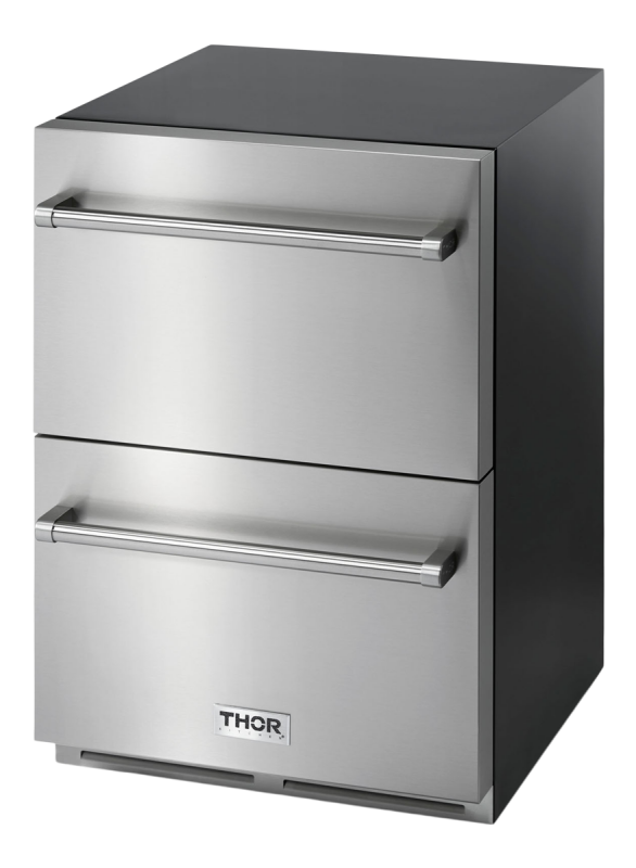 24 Inch Indoor Outdoor Refrigerator Drawer view 2
