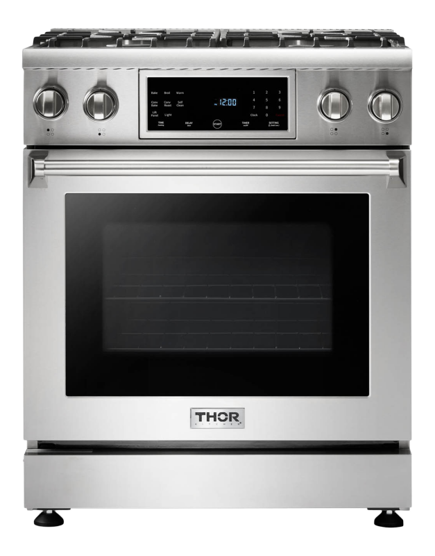 Thor Kitchen 30-Inch Tilt Panel Gas Range – Professional Other TRG3001 Picture 1