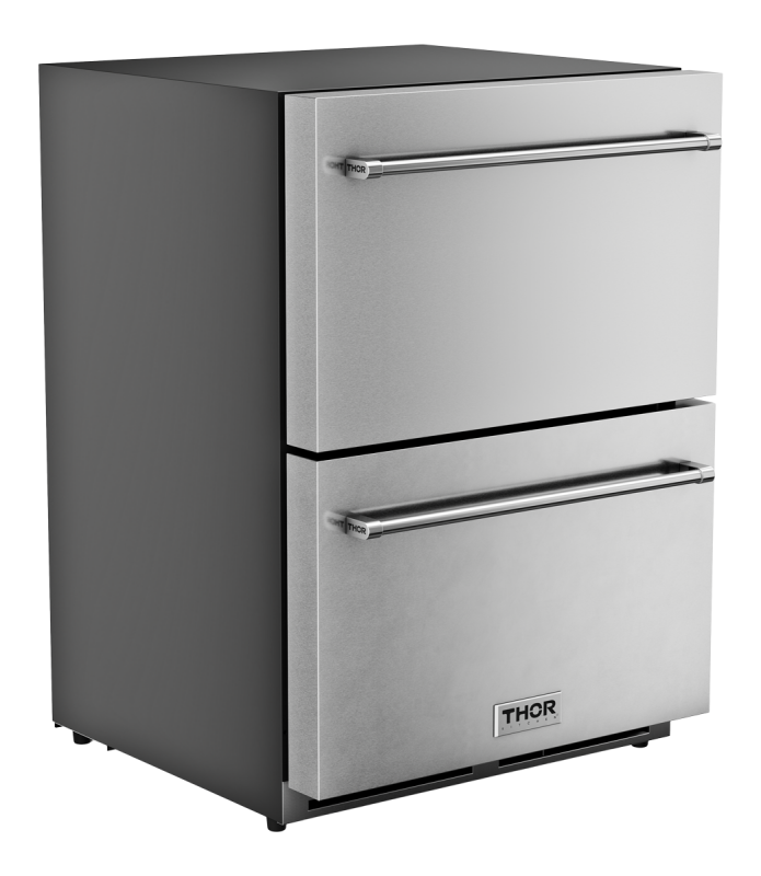 24 Inch Indoor Outdoor Freezer Drawer Thor Kitchen TRZ24U