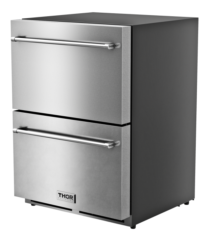 24 Inch Indoor Outdoor Freezer Drawer Thor Kitchen TRZ24U
