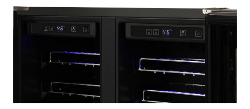 42 Bottle Dual Zone Built-in Wine Cooler view 3