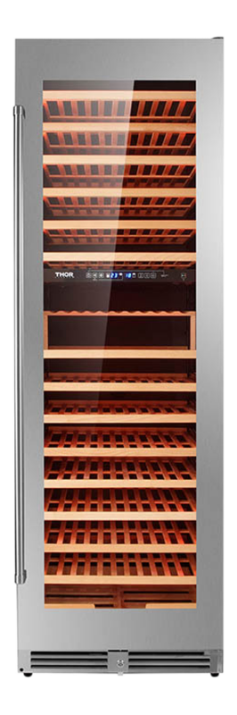 24 Inch Dual Zone Wine Cooler, 162 Wine Bottle Capacity TWC2403DI