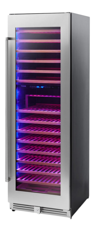 24 Inch Dual Zone Wine Cooler, 162 Wine Bottle Capacity TWC2403DI