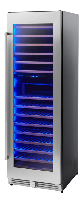 24 Inch Dual Zone Wine Cooler, 162 Wine Bottle Capacity TWC2403DI