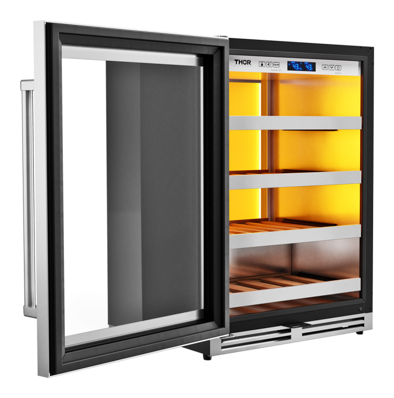24-inch Single Zone Wine Cooler, Left Swing, 45 Wine Bottle Capacity TWC24ULLH