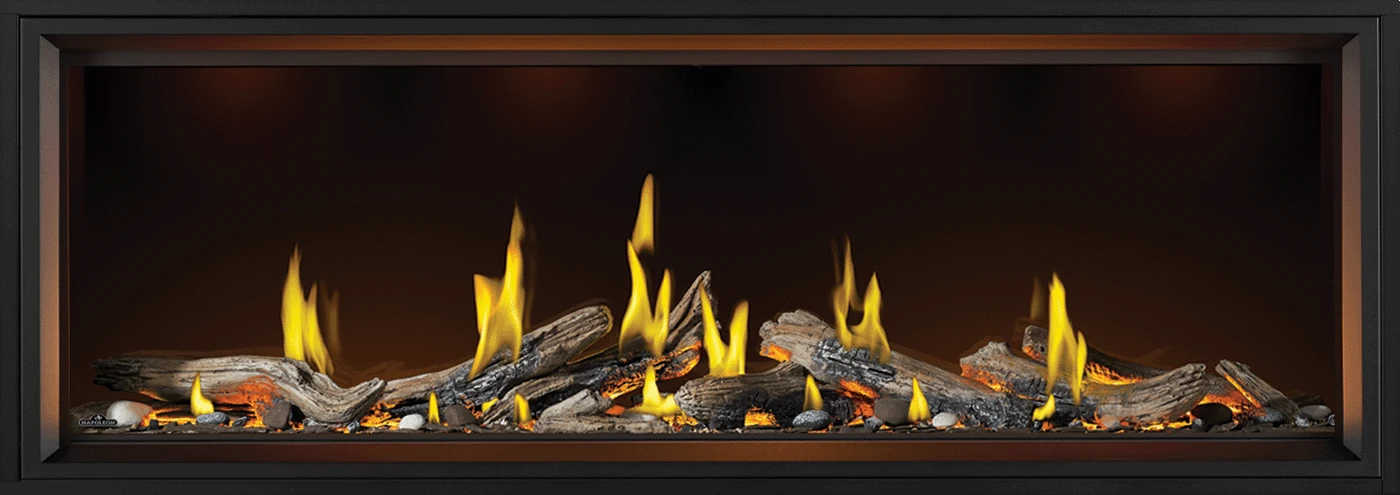 Tall Linear Vector™ 74 with Luminous Logs TLV74L