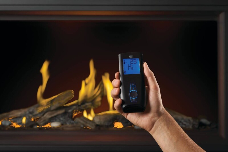 Tall Linear Vector™ 74 with Luminous Logs TLV74L