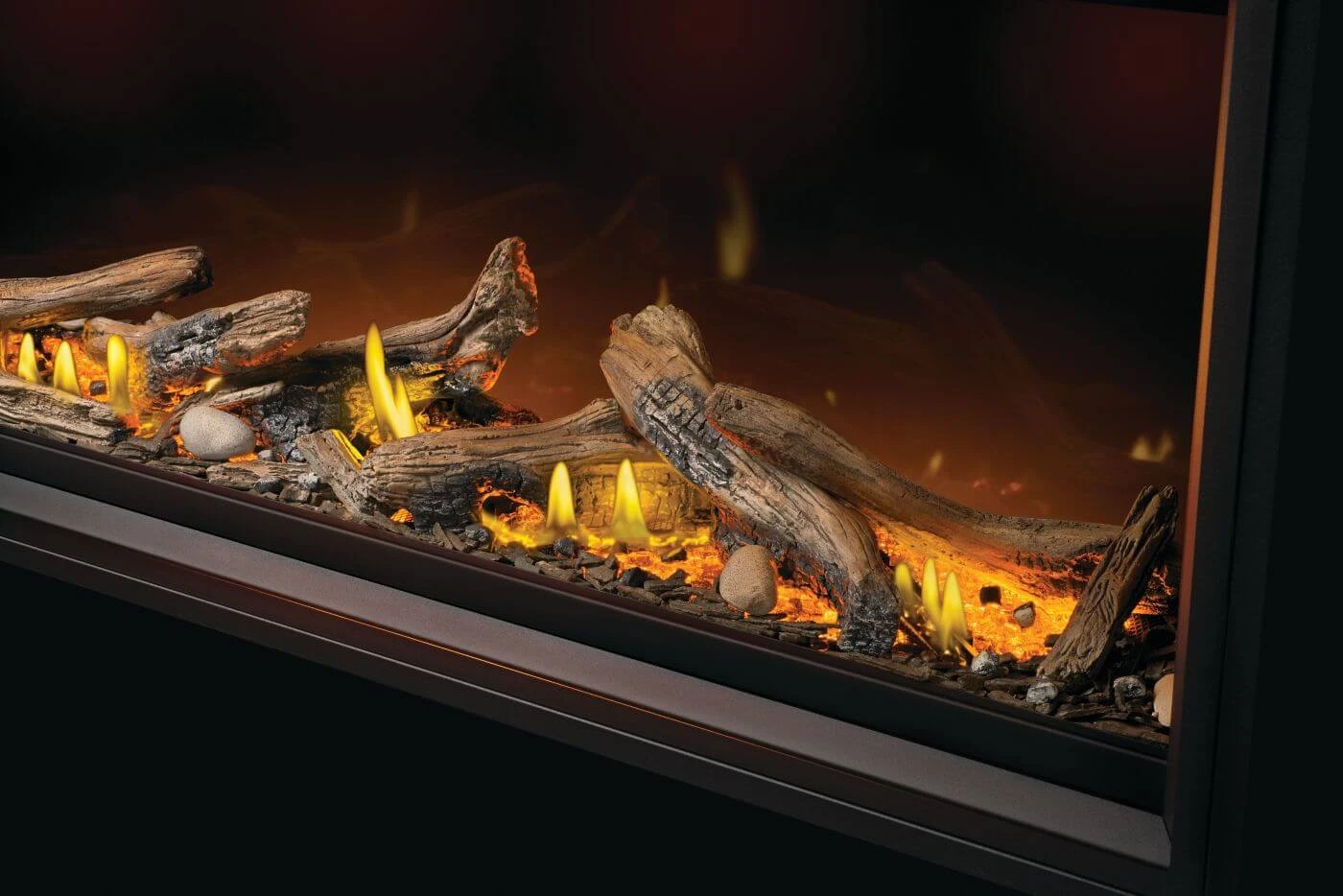 Tall Linear Vector™ 74 with Luminous Logs TLV74L