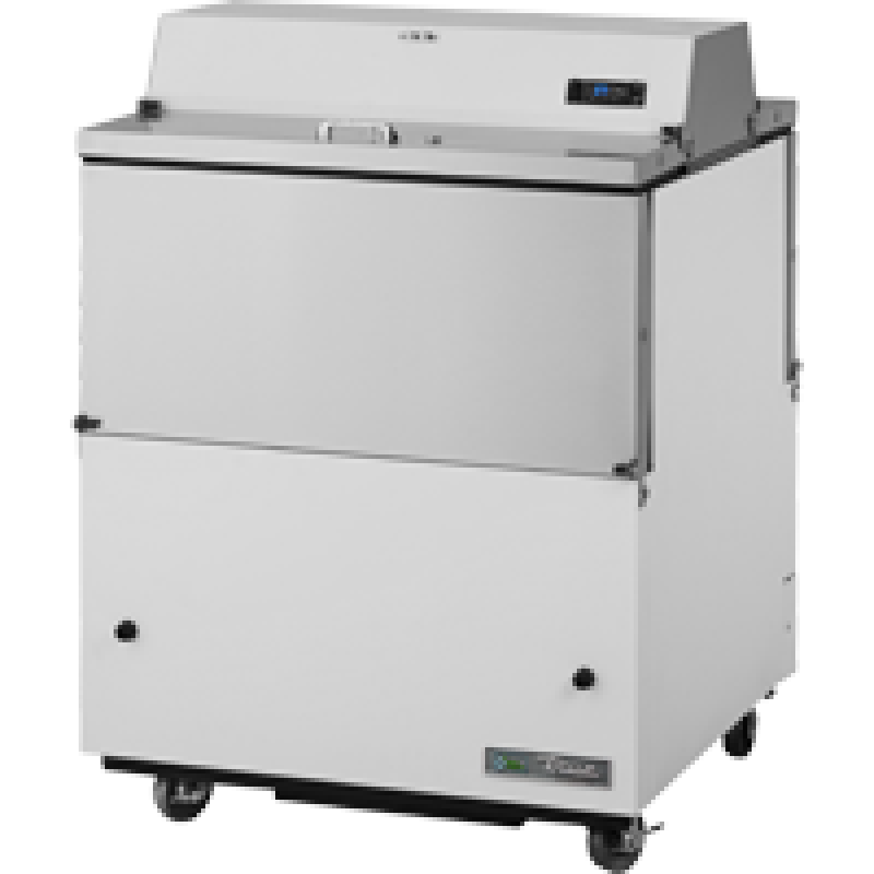 Dual Sided, White and Stainless Steel Exterior/Clear Aluminum Interior with Hydrocarbon Refrigerant TMC34DSHC