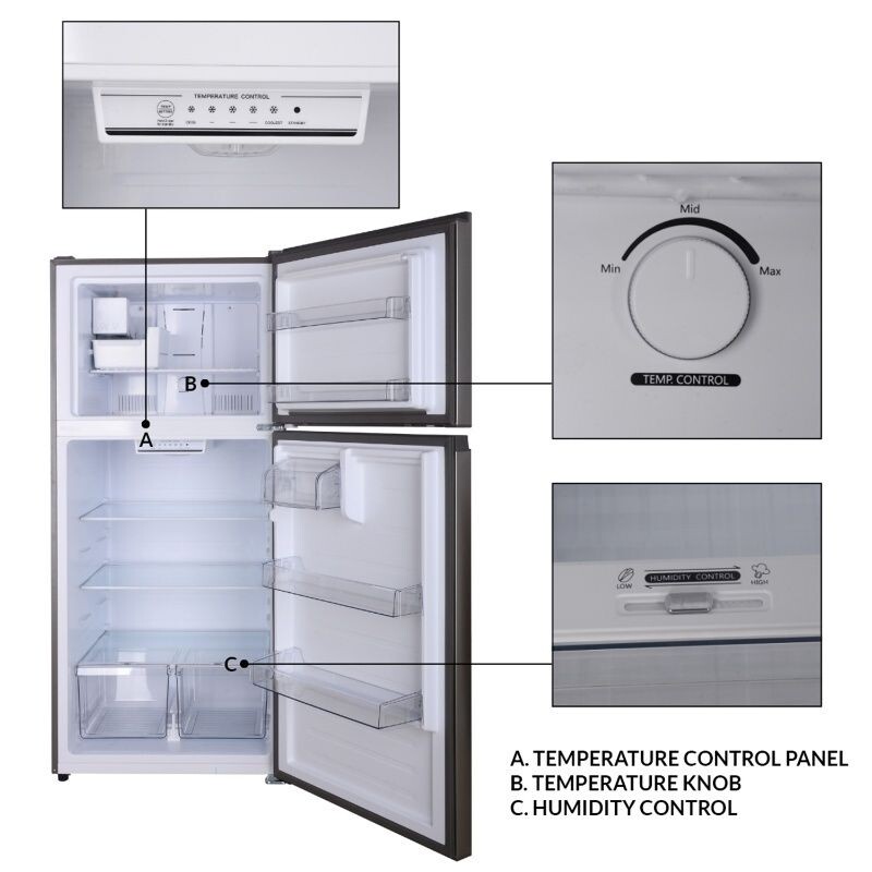 Conserv 30in Refrigerator 18cf Top Freezer INSTALLED ICE MAKER E-Star 110V TMRI180S