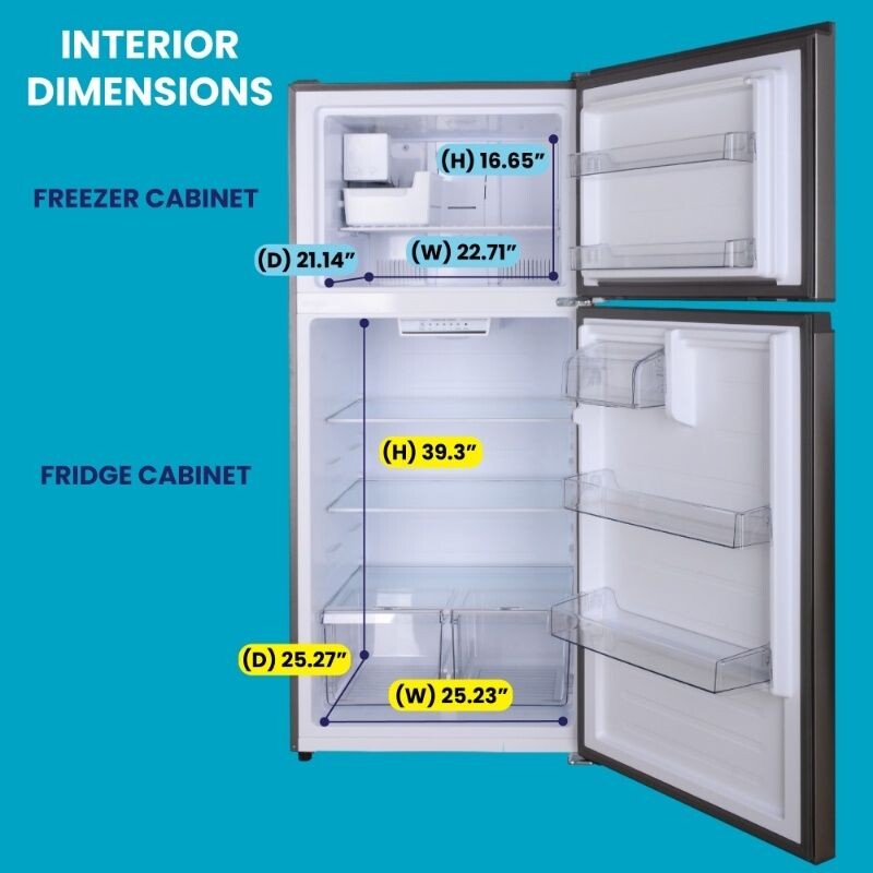Conserv 30in Refrigerator 18cf Top Freezer INSTALLED ICE MAKER E-Star 110V TMRI180S