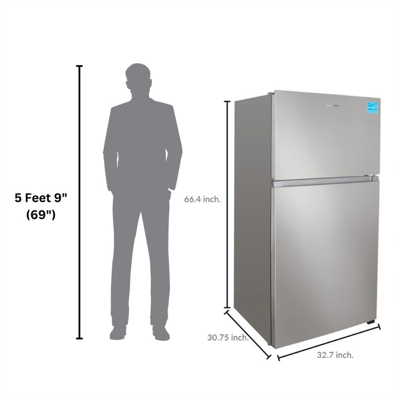 Conserv 33in Refrigerator 21cf Top Freezer INSTALLED ICE MAKER E-Star 110V TMRI210S