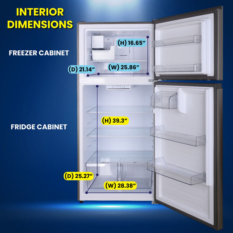 Conserv 33in Refrigerator 21cf Top Freezer INSTALLED ICE MAKER E-Star 110V TMRI210S