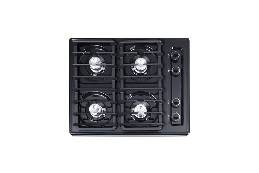 24" Wide 4-Burner Gas Cooktop, Battery Start Ignition TNL03IP