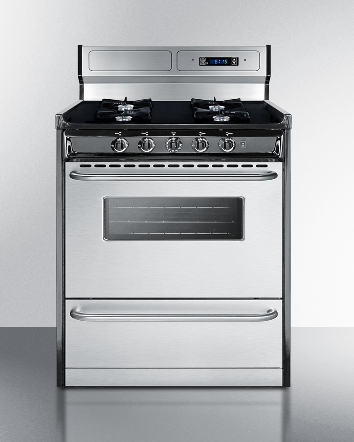 30" Wide Gas Range, Open Burners TNM2307BKW