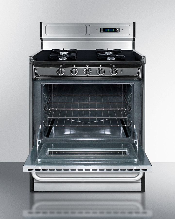 30" Wide Gas Range, Open Burners TNM2307BKW
