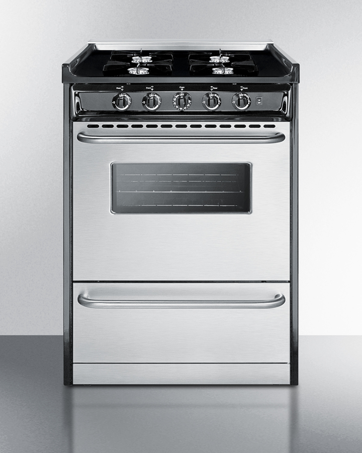 24" Wide Gas Range, Open Burners TNM6107BRW