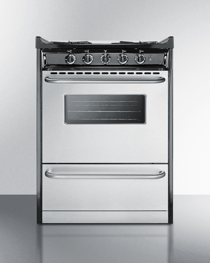 24" Wide Gas Range, Open Burners TNM6107BRW